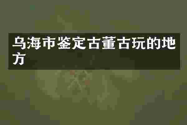 乌海市鉴定古董古玩的地方