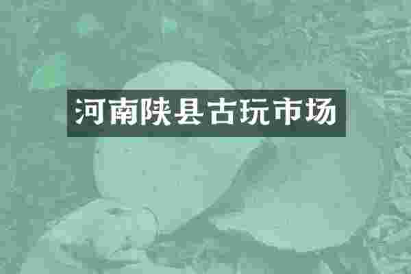 河南陕县古玩市场