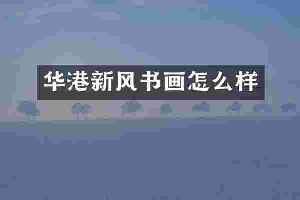 华港新风书画怎么样