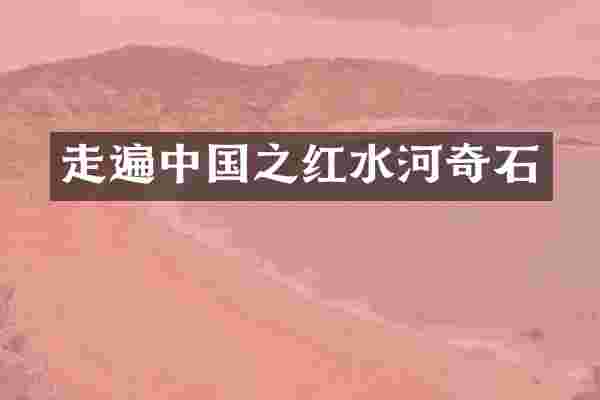 走遍中国之红水河奇石