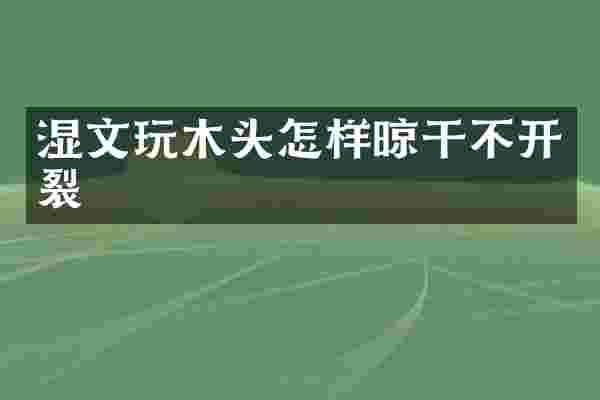 湿文玩木头怎样晾干不开裂