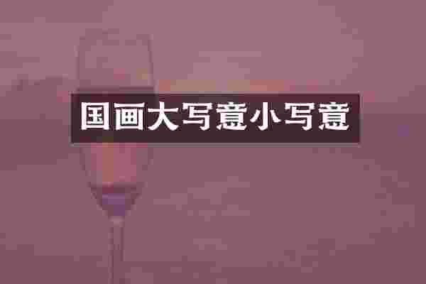 国画大写意小写意