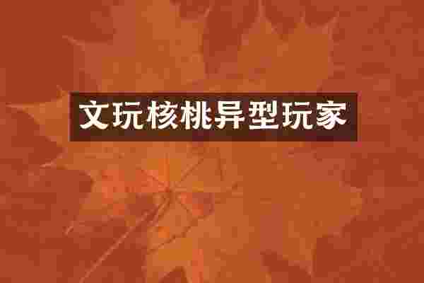 文玩核桃异型玩家