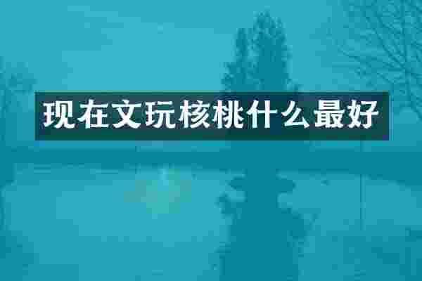 现在文玩核桃什么最好