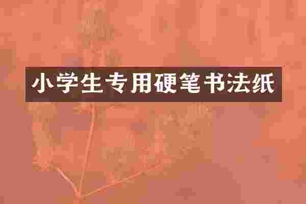 小学生专用硬笔书法纸