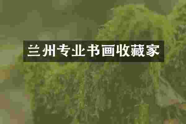 兰州专业书画收藏家