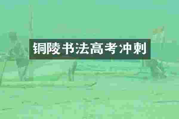 铜陵书法高考冲刺