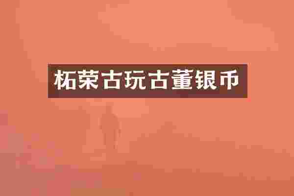 柘荣古玩古董银币