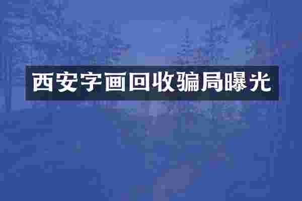 西安字画回收骗局曝光