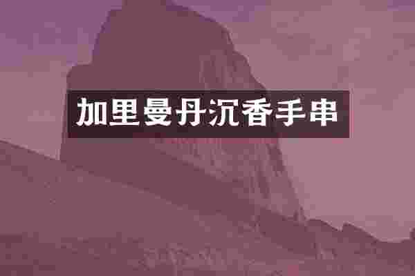 加里曼丹沉香手串