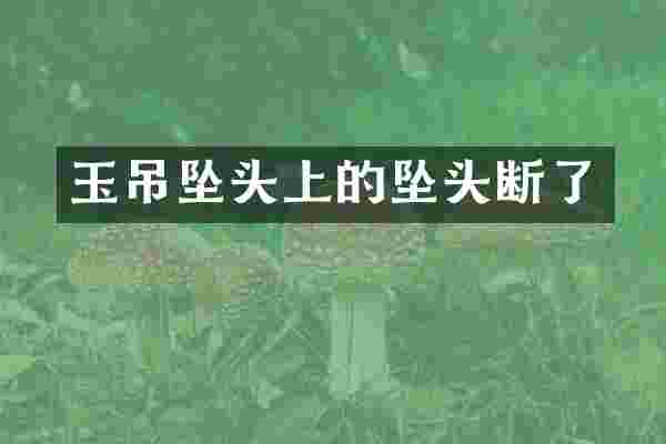 玉吊坠头上的坠头断了