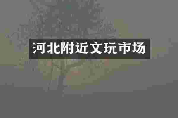 河北附近文玩市场