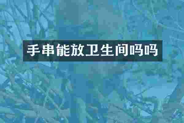 手串能放卫生间吗吗