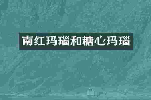 南红玛瑙和糖心玛瑙