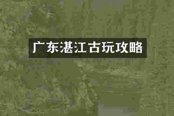 广东湛江古玩攻略