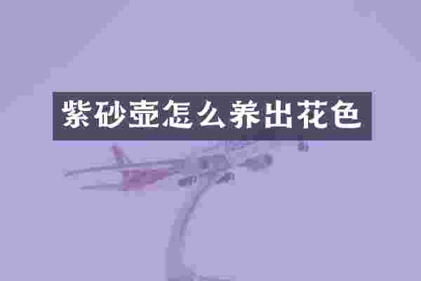 紫砂壶怎么养出花色