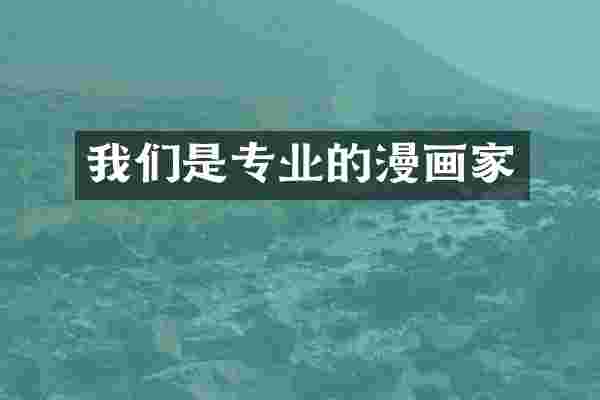 我们是专业的漫画家