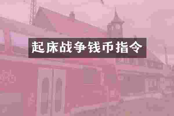 起争钱币指令